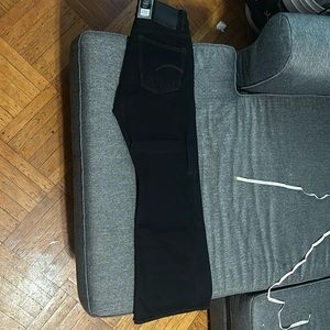 G Star Black Denim Triple A boot cut jeans 33W/32 L